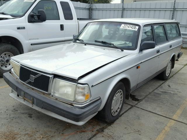 YV1AA8851M1886291 - 1991 VOLVO 240 BASE SILVER photo 2