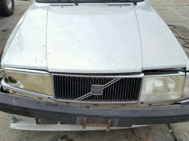 YV1AA8851M1886291 - 1991 VOLVO 240 BASE SILVER photo 7