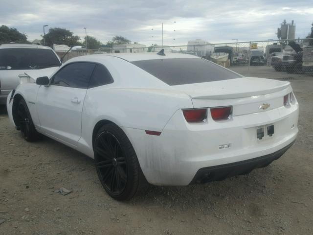 2G1FB1E3XC9177039 - 2012 CHEVROLET CAMARO LT WHITE photo 3