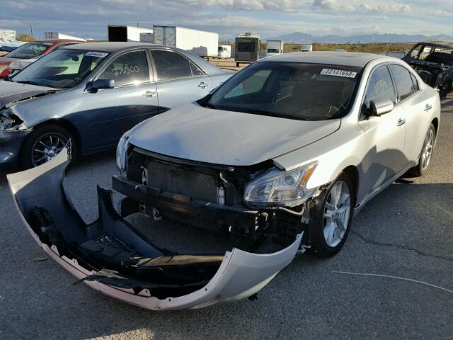 1N4AA51E39C848576 - 2009 NISSAN MAXIMA S SILVER photo 2