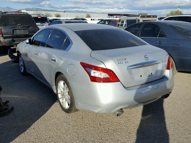 1N4AA51E39C848576 - 2009 NISSAN MAXIMA S SILVER photo 3