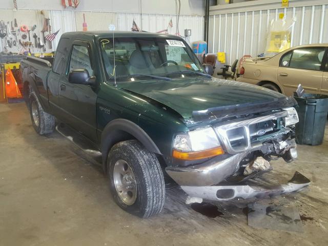 1FTZR15X3YPB00752 - 2000 FORD RANGER SUP GREEN photo 1