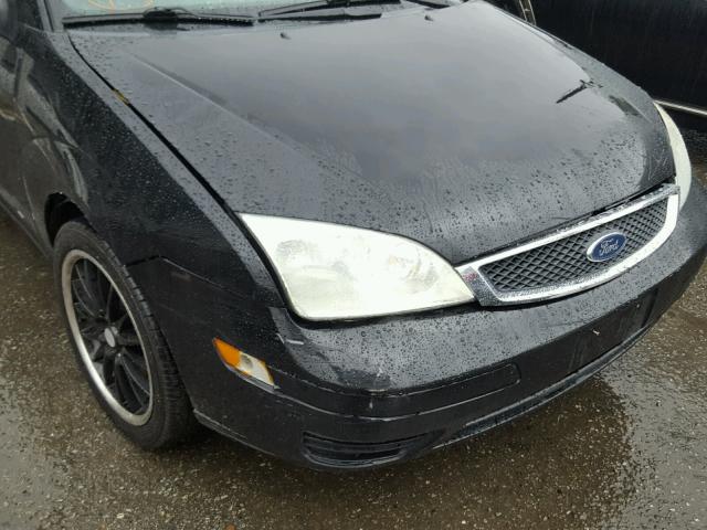 1FAFP31N76W168196 - 2006 FORD FOCUS ZX3 BLACK photo 9