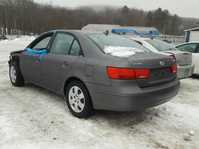 5NPET4AC1AH615786 - 2010 HYUNDAI SONATA GLS GRAY photo 3