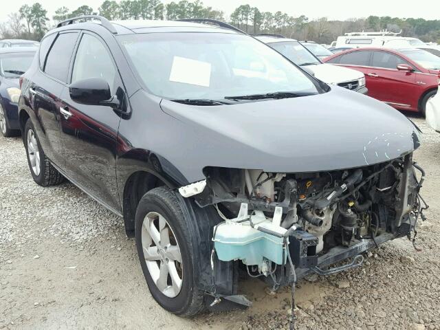 JN8AZ18W49W142228 - 2009 NISSAN MURANO S BLACK photo 1