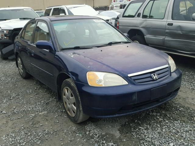 2HGES25711H561288 - 2001 HONDA CIVIC EX ლურჯი ფოტო 1