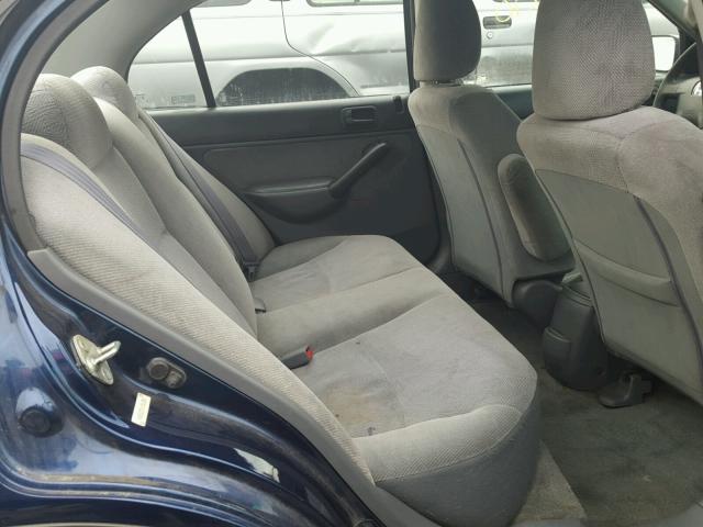 2HGES25711H561288 - 2001 HONDA CIVIC EX ლურჯი ფოტო 6