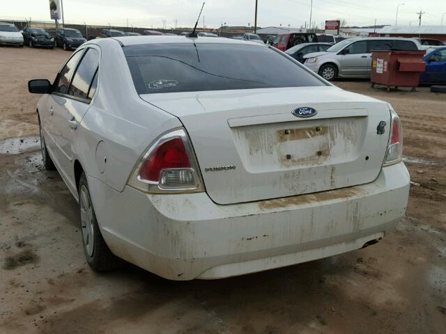 3FAHP06Z68R147283 - 2008 FORD FUSION S WHITE photo 3