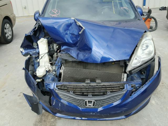 JHMGE8H4XAS023280 - 2010 HONDA FIT SPORT BLUE photo 9