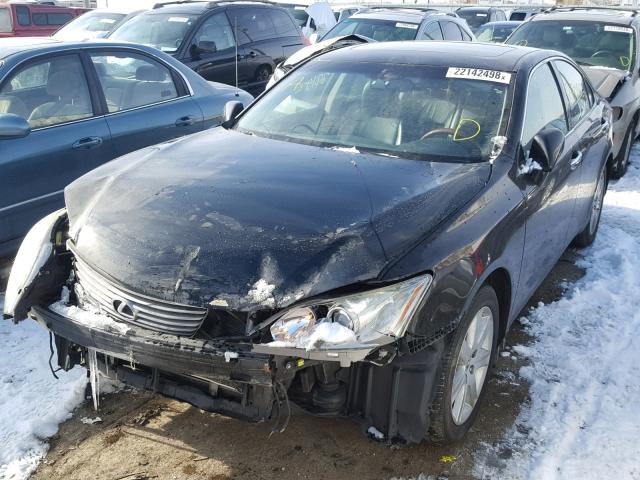 JTHBJ46G882246522 - 2008 LEXUS ES 350 BLACK photo 2