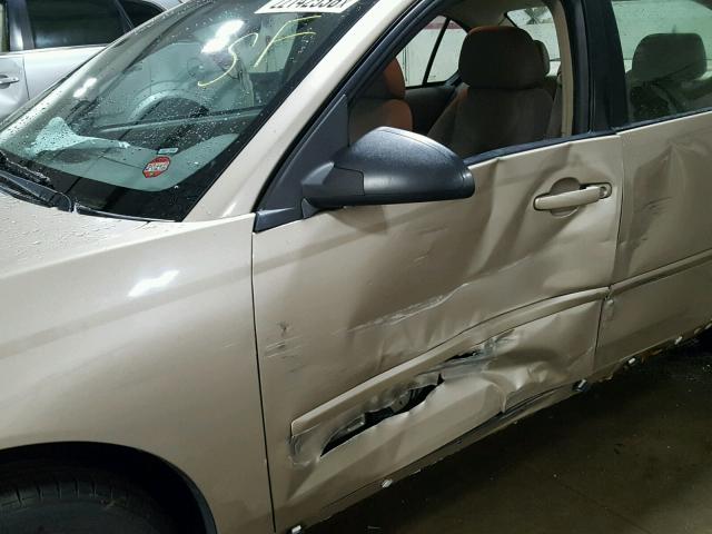 1G1ZS58F68F103397 - 2008 CHEVROLET MALIBU LS 棕色 照片 9