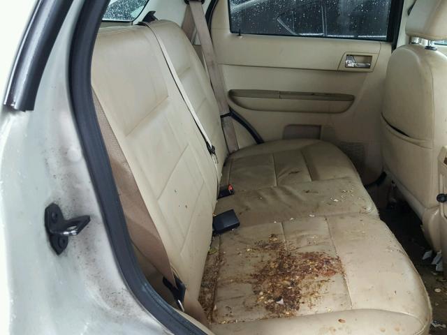 1FMCU94128KD75148 - 2008 FORD ESCAPE LIM CREAM photo 6