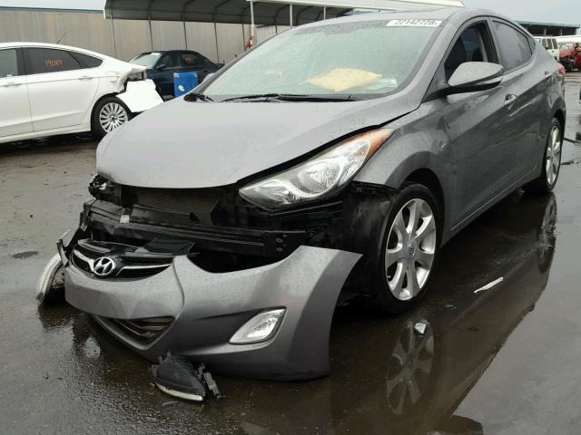 5NPDH4AE5BH075889 - 2011 HYUNDAI ELANTRA GL CHARCOAL photo 2