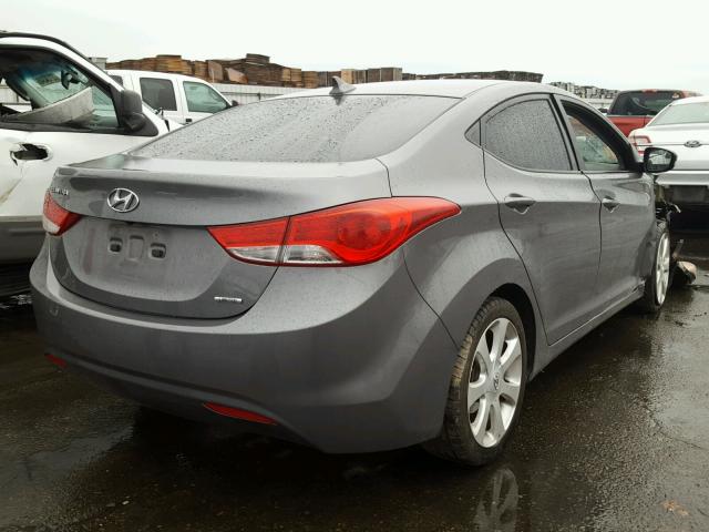 5NPDH4AE5BH075889 - 2011 HYUNDAI ELANTRA GL CHARCOAL photo 4