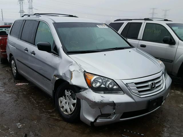 5FNRL3H2XAB041535 - 2010 HONDA ODYSSEY LX SILVER photo 1