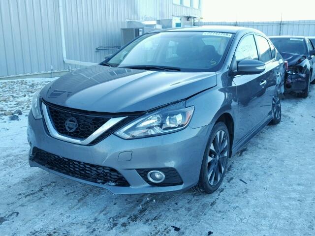 3N1CB7AP0HY204796 - 2017 NISSAN SENTRA SR GRAY photo 2