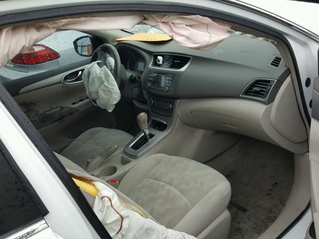 3N1AB7APXDL670878 - 2013 NISSAN SENTRA S WHITE photo 5