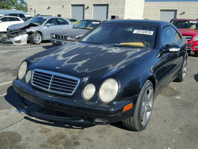 WDBLJ65G42T128440 - 2002 MERCEDES-BENZ CLK 320 BLACK photo 2