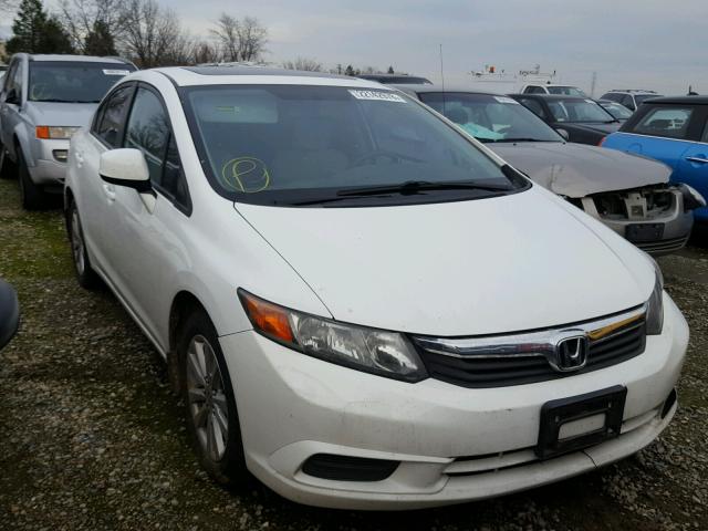 19XFB2F85CE306801 - 2012 HONDA CIVIC EX WHITE photo 1