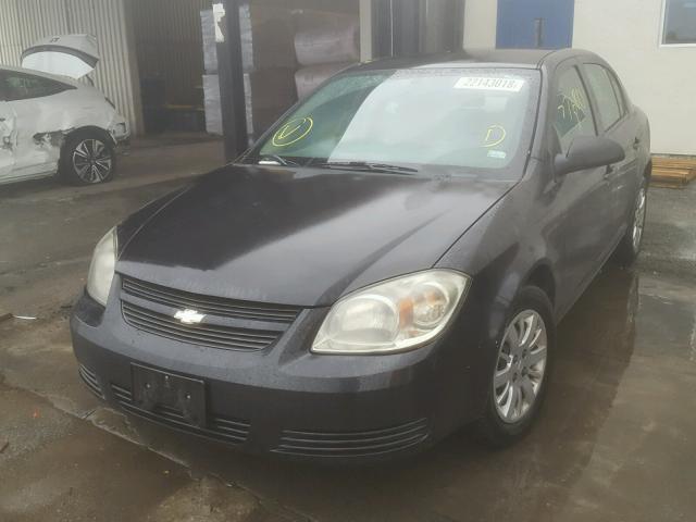 1G1AB5F50A7211408 - 2010 CHEVROLET COBALT LS BLACK photo 2