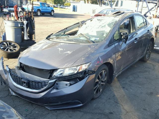 19XFB2F80FE217352 - 2015 HONDA CIVIC EX GRAY photo 2