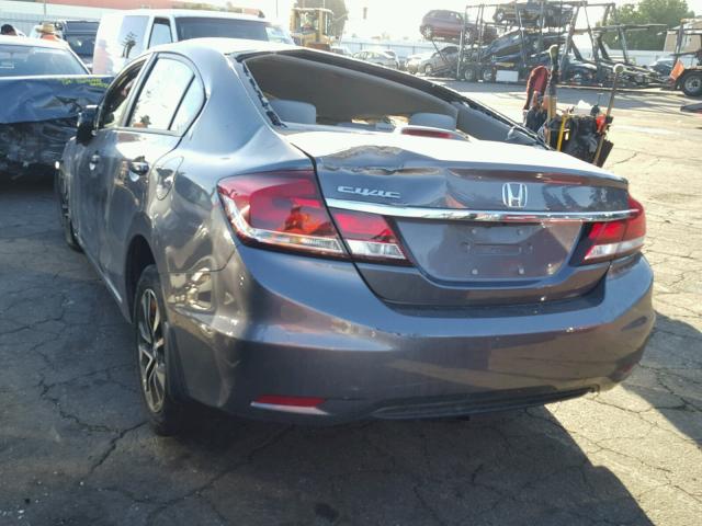19XFB2F80FE217352 - 2015 HONDA CIVIC EX ნაცრისფერი ფოტო 3