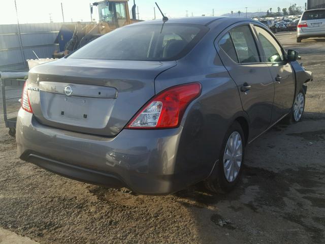 3N1CN7APXGL900164 - 2016 NISSAN VERSA S GRAY photo 4