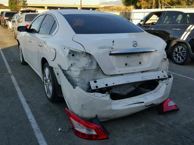 1N4AA5AP3BC829307 - 2011 NISSAN MAXIMA S WHITE photo 3