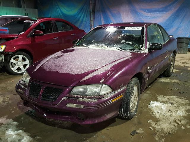 1G2NW15M8SC832150 - 1995 PONTIAC GRAND AM G PURPLE photo 2