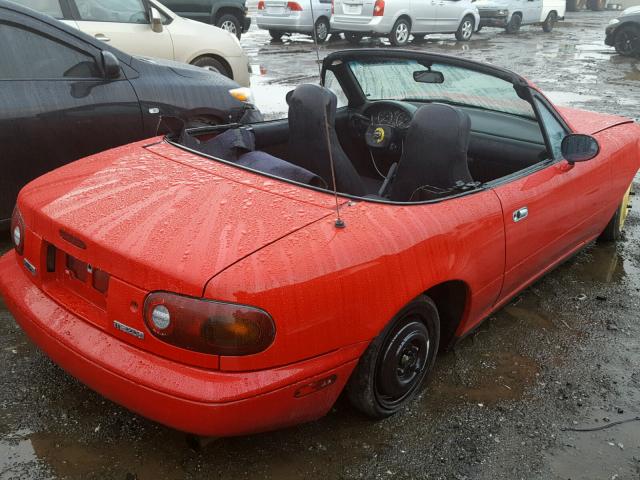 JM1NA3513L0150131 - 1990 MAZDA MX-5 MIATA RED photo 4