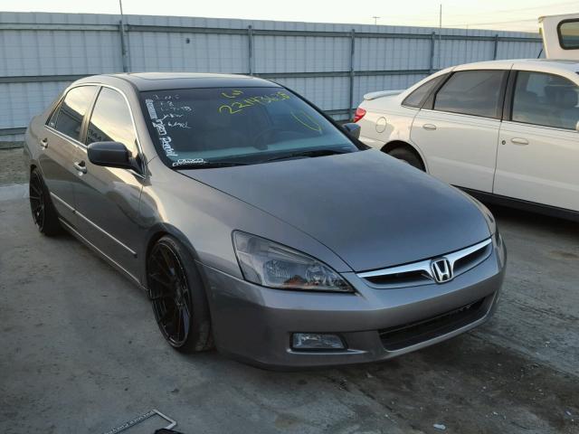 1HGCM66877A074684 - 2007 HONDA ACCORD EX CHARCOAL photo 1