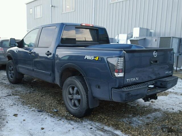 1N6AA0EC3DN310301 - 2013 NISSAN TITAN S BLUE photo 3