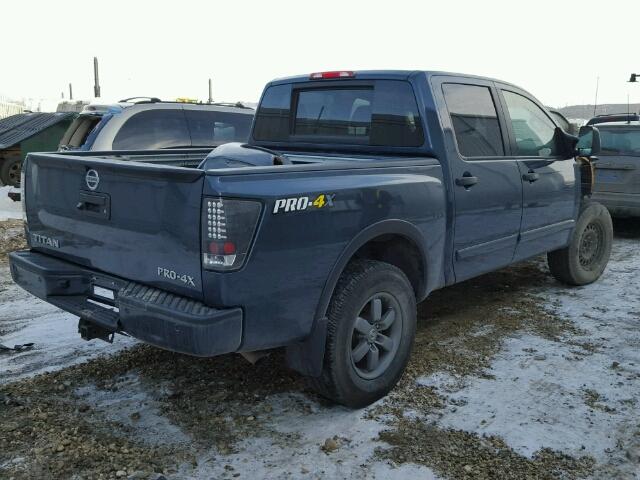 1N6AA0EC3DN310301 - 2013 NISSAN TITAN S BLUE photo 4