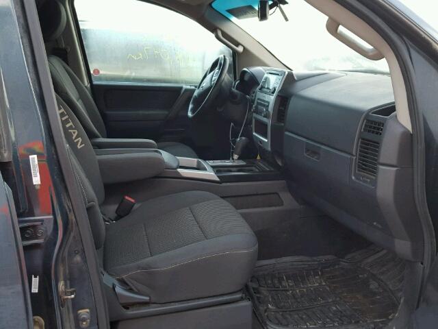 1N6AA0EC3DN310301 - 2013 NISSAN TITAN S BLUE photo 5