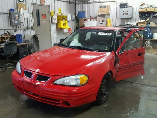 1G2NF52T21M564353 - 2001 PONTIAC GRAND AM S წითელი ფოტო 2