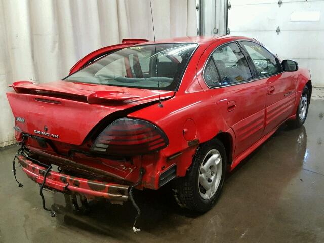 1G2NF52T21M564353 - 2001 PONTIAC GRAND AM S წითელი ფოტო 4