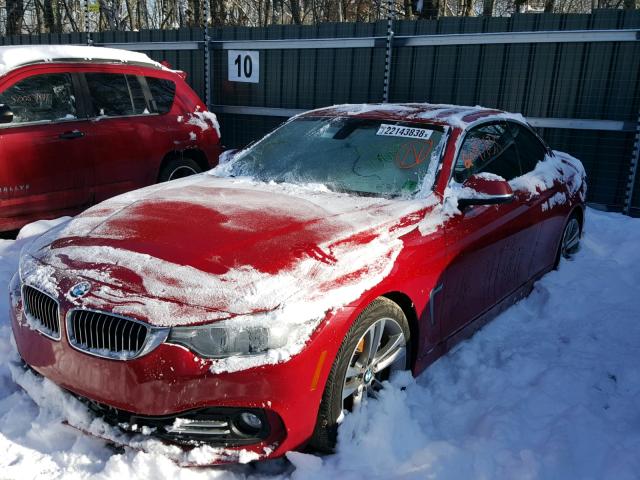 WBA4T9C59H5A15020 - 2017 BMW 440I RED photo 2