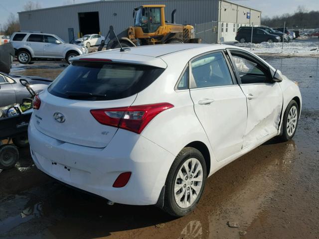 KMHD35LH1HU360336 - 2017 HYUNDAI ELANTRA GT WHITE photo 4