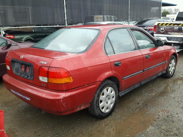 1HGEJ6677WL026064 - 1998 HONDA CIVIC LX RED photo 4