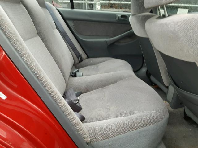 1HGEJ6677WL026064 - 1998 HONDA CIVIC LX RED photo 6