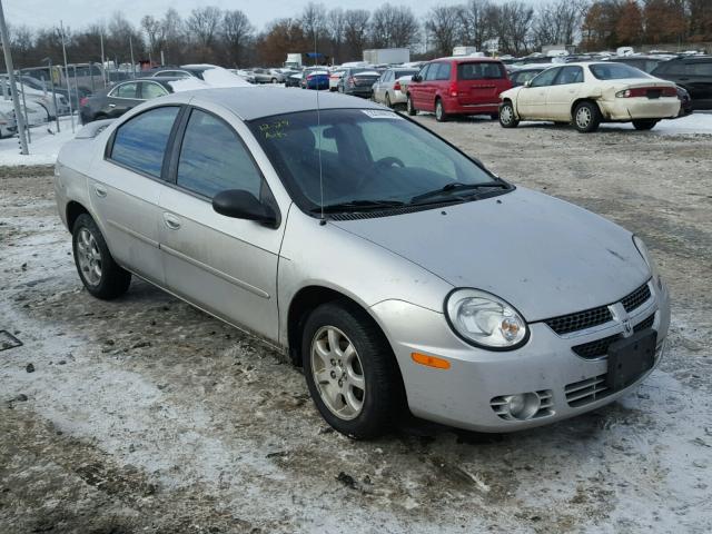 1B3ES56C95D212153 - 2005 DODGE NEON SXT SILVER photo 1