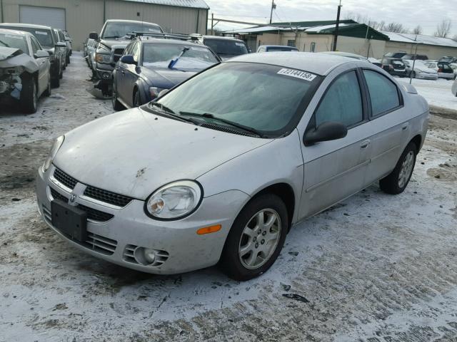 1B3ES56C95D212153 - 2005 DODGE NEON SXT SILVER photo 2