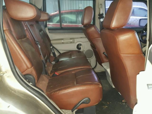 1J8HG58236C100420 - 2006 JEEP COMMANDER BROWN photo 6