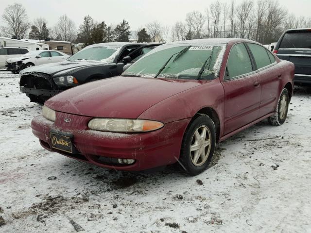 1G3NL52E74C146760 - 2004 OLDSMOBILE ALERO GL BURGUNDY photo 2