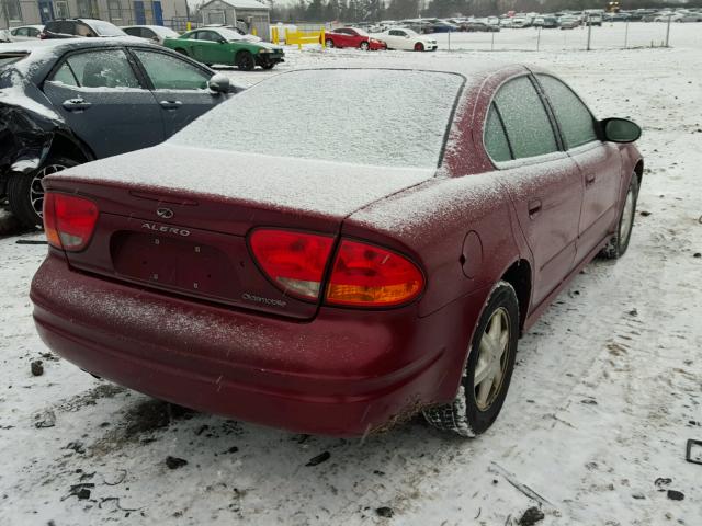 1G3NL52E74C146760 - 2004 OLDSMOBILE ALERO GL BURGUNDY photo 4