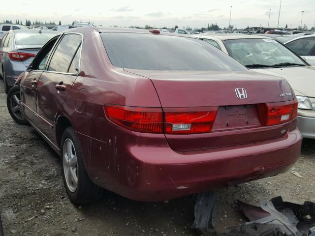 1HGCM56855A091538 - 2005 HONDA ACCORD EX RED photo 3