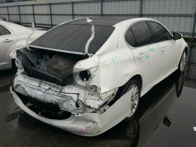 JTHBE1BL2D5014206 - 2013 LEXUS GS 350 WHITE photo 4