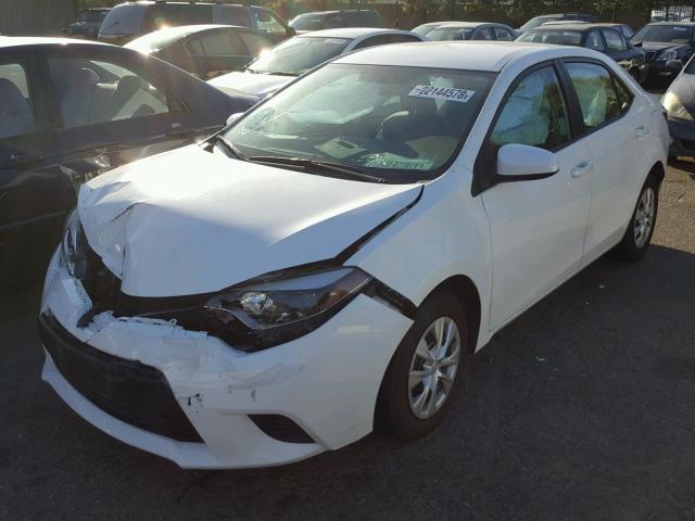 5YFBURHE1EP005609 - 2014 TOYOTA COROLLA L WHITE photo 2