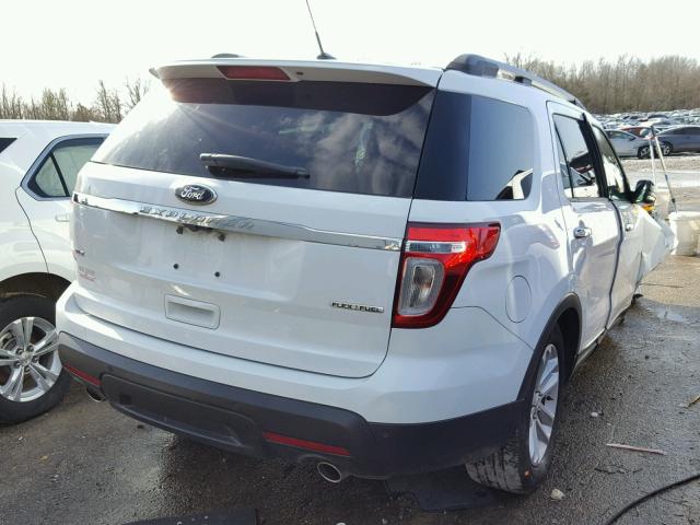 1FM5K7D86FGC34132 - 2015 FORD EXPLORER X WHITE photo 4