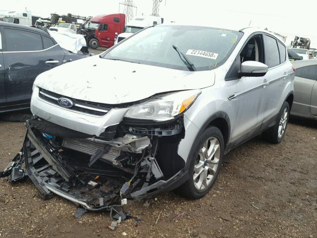 1FMCU9HXXDUB70688 - 2013 FORD ESCAPE SEL SILVER photo 2